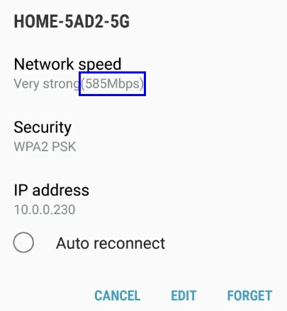 Android Network Speed